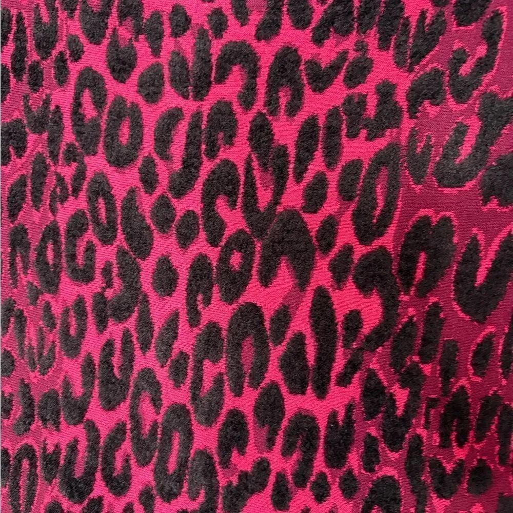 MILLY Cheetah Brocade Dress Textured Mermaid Flounce Glam - Picture 4 of 7